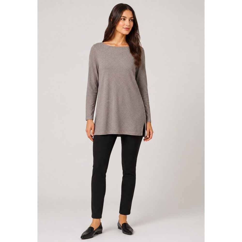 J. Jill Sweater Womens Small Beige Weave Knit Cotton Blend Long